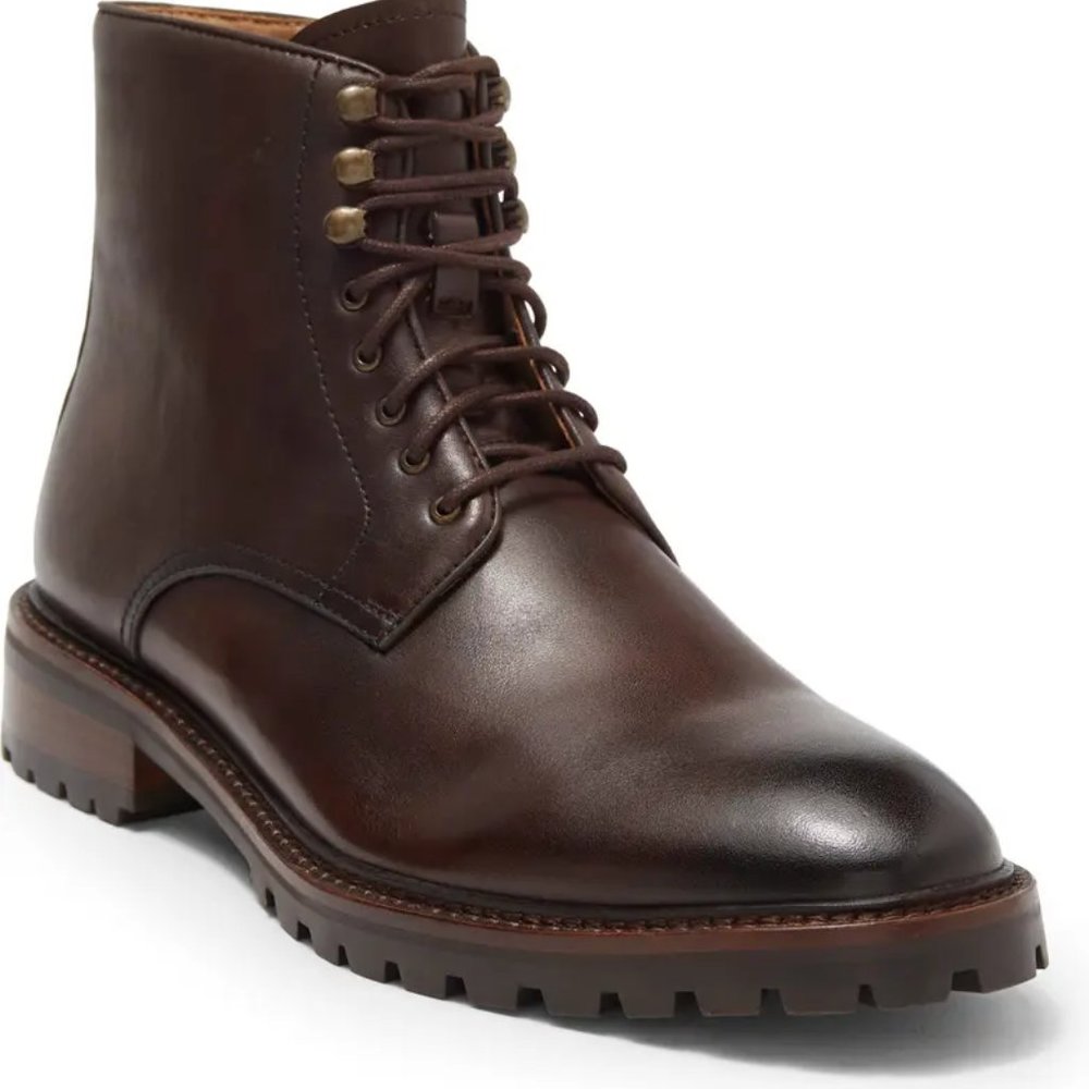 Curatore Anello Leather Boot in Brown